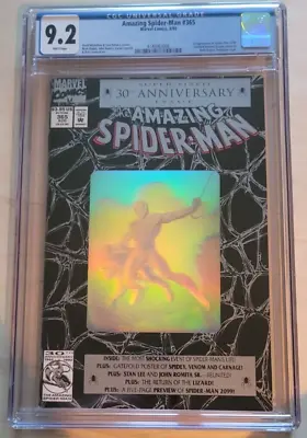 Buy AMAZING SPIDER-MAN #365 - 1st Spider-Man 2099!! CGC 9.2 NM-, Marvel (1992) • 39.94£