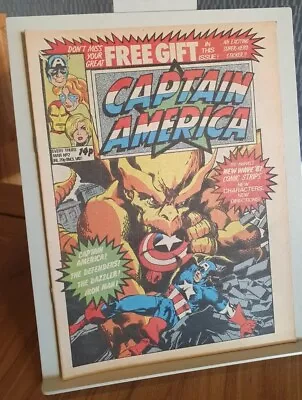 Buy Captain America No.2 Weekly Marvel Comics UK 1981 High Grade VF+ • 9.95£