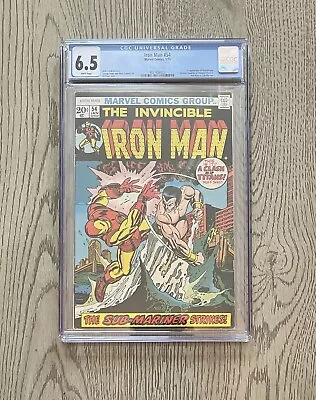 Buy Iron Man #54 CGC 6.5 White Pages, 1st Appearance Moondragon (1973) • 138.36£