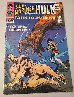 Buy Tales To Astonish #80 (1966) Lady Dorma Stan Lee Gene Colan Bill Everett • 7.88£