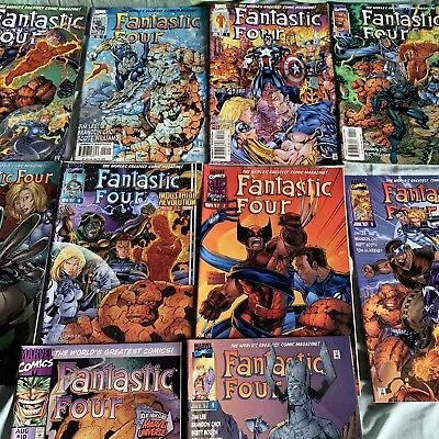 Buy Fantastic Four #1 - 10 Heroes Reborn Marvel Comics 1996 Jim Lee Lot • 30£