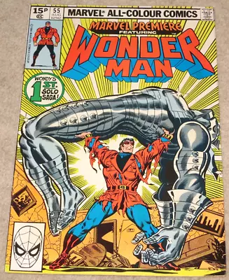 Buy Marvel Comics MARVEL PREMIERE Featuring WONDER MAN #55 August 1980 • 14.99£