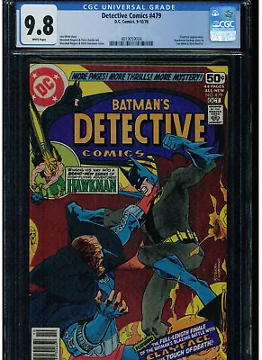 Buy Detective Comics #479 Cgc 9.8 White Pages Clayface Appearance 1978 Dc Comics • 235.99£