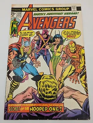 Buy Avengers #133 (VG)  Yesterday And BEYOND!  Marvel 1975 • 8.50£