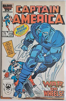 Buy Captain America #318 (06/1986) - Death Of Blue Streak And Death Adder - Marvel • 4.71£