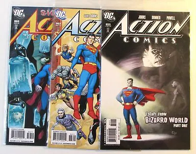 Buy 2007 Action Comics Lot Of 3 #855,863,866 DC Comics 1st Print Comic Books • 1.97£