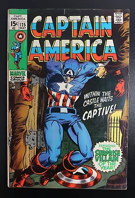 Buy Captain America #125 Marvel 1970 - The Mandarin - Viet Nam VG • 22£