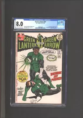 Buy Green Lantern #87 CGC 8.0 1st App Of John Stewart 2nd App Of Guy Gardner 1972 • 439.73£