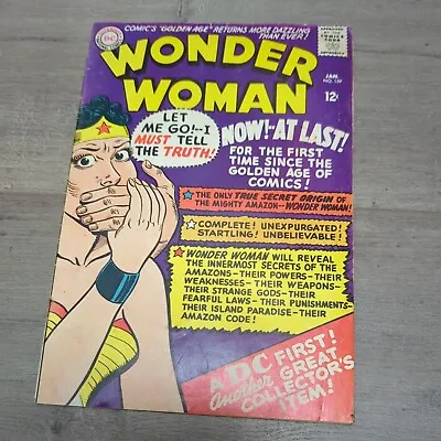 Buy DC National Comic Wonder Woman #159 Origin Retold Silver Age VG+ Steve Trevor • 23.74£