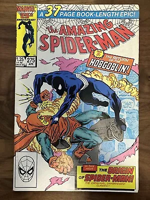 Buy The Amazing Spider-man Issue #275 ***high Grade Origin Retold*** Grade Vf • 13.95£