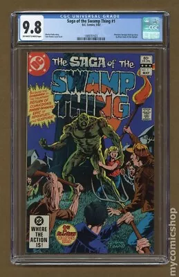 Buy Saga Of The Swamp Thing 1 CGC 9.8 OWW DC 5/1982 • 68.27£