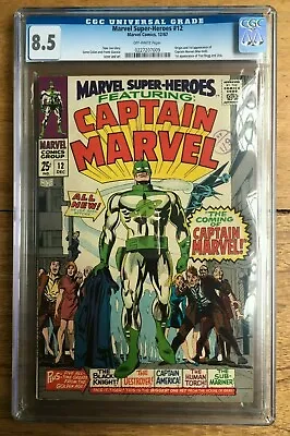 Buy Marvel Super-Heroes #12 Origin 1st Appearance Captain Marvel CGC 8.5 0227207009 • 750£