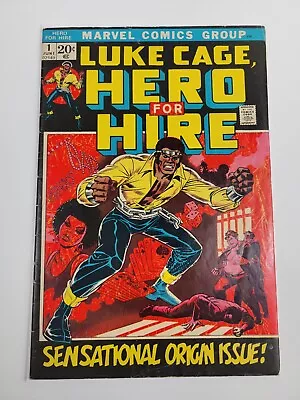Buy Hero For Hire #1 Marvel Comics 1972 - Origin & 1st App. Of Luke Cage • 158.12£