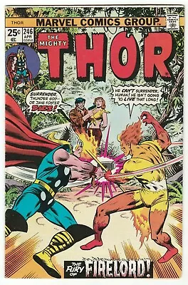 Buy Thor #246 April 1976 Fine+ 6.5 Marvel Comics Firelord 1st App Snaykar • 7.84£
