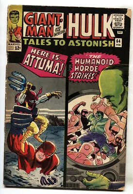 Buy TALES TO ASTONISH #64 1965-HULK-SILVER AGE-MARVEL Comic Book • 39.04£