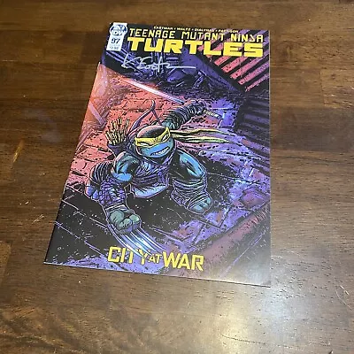 Buy Teenage Mutant Ninja Turtles #97 City At War Cover B Signed By Kevin Eastman COA • 52.30£