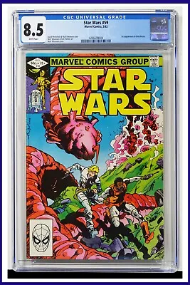 Buy Star Wars #59 CGC Graded 8.5 Marvel May 1982 White Pages Comic Book. • 57.57£