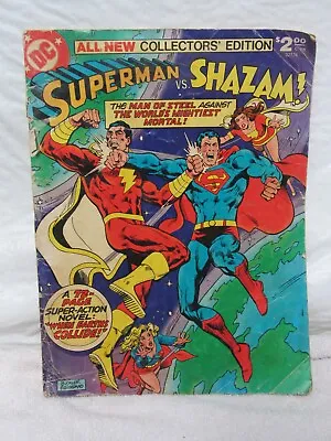 Buy Superman VS Shazam! Collectors' Edition Large Comic Book C-58 USA 1978 • 19.98£