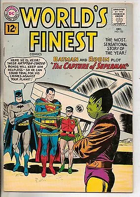 Buy DC Comics Worlds Finest #122 December 1961 Superman & Batman VF • 50£