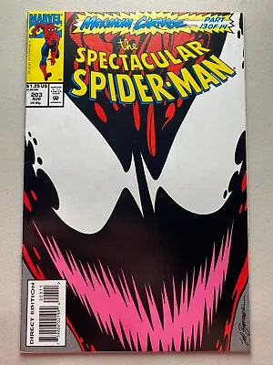 Buy Spectacular Spider-Man #203 • Maximum Carnage Part 13 • Marvel Comics 1993 • 9.45£