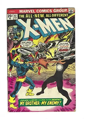 Buy Uncanny X-Men #97 1st Lilandra / Shi'Ar Empire, 5.0 VG/FN, 1975 Marvel • 70.94£