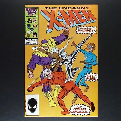 Buy Uncanny X-Men #215 | Marvel 1987 | 1st Stonewall & Crimson Commando | NM- • 4.70£