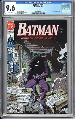 Buy Batman # 450 CGC 9.6 1990 3978595004 Brief Origin Of Joker! • 63.95£