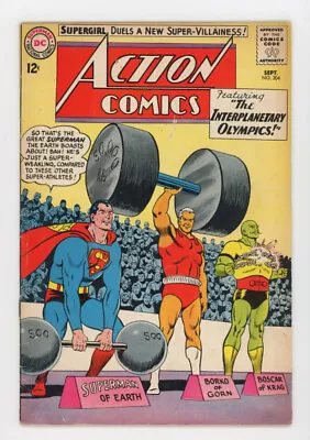 Buy Action Comics 304 VG+ Great Supergirl Story Vs Black Flame From The Phantom Zone • 15.99£