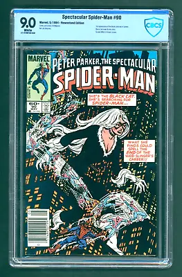 Buy Spectacular Spider-Man #90 - New Costume, CBCS 9.0 White Pages (Marvel, 1984) • 47.20£