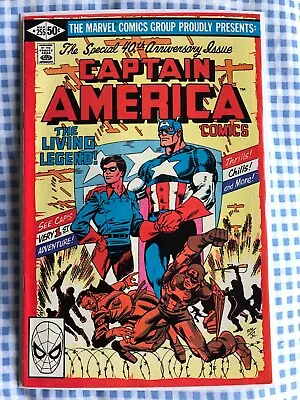 Buy Captain America 255 (1981) Byrne Art. Origin Retold. Anniversary Issue, Cents • 9.99£