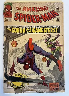 Buy NO BACK COVER Amazing Spider-Man #23 (Marvel Comics 1965) Stan Lee & Steve Ditko • 36.37£