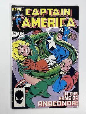 Buy Captain America #310 (1985) 1st Team App. Serpent Society In 7.5 Very Fine- • 11.18£
