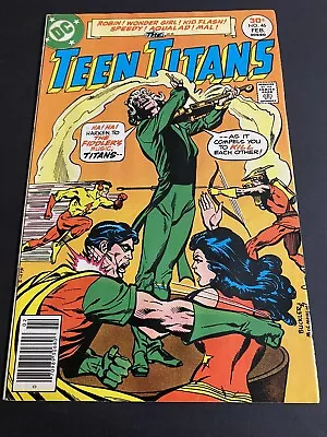 Buy Teen Titans 46, Classic Buckler Cover. The Fiddler High Mid Bronze Age DC 1977 • 4.80£