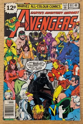 Buy Marvel UK Comic The Avengers #181 Vol.1 1979 March, Scott Lang Black Panther • 22£