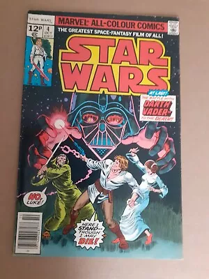 Buy Star Wars # 4. 1st Battle/Darth Vadar. Death/Obi-Wan  VF. UK  1977 Marvel Comic • 26.99£