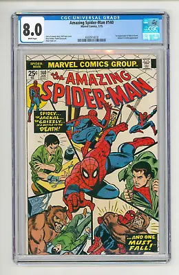 Buy Amazing Spider-Man #140 CGC 8.0 VFN White Pages • 105£