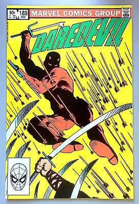 Buy Daredevil #189 ~ MARVEL 1982 ~ FRANK MILLER - Death Of Stick VF/NM • 7.98£