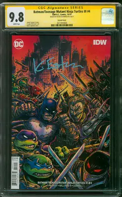 Buy Batman Teenage Mutant Ninja Turtles 4 CGC SS 9.8 Eastman TMNT Variant 10/19 • 158.11£