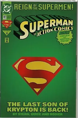 Buy  Superman In Action Comics Issue #687 'Son Of Krypton Poster' Unused NM   • 4.99£