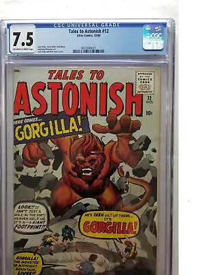 Buy Tales To Astonish #12 CGC 7.5 VF- • 542.87£