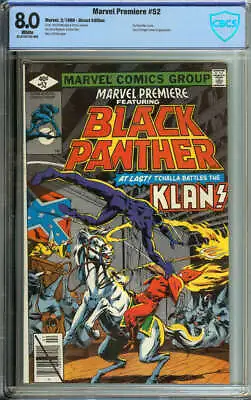 Buy Marvel Premiere #52 Cbcs 8.0 White Pages // Black Panther Battles Klan 1980 • 55.41£