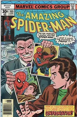 Buy Amazing Spider-Man #169 (NM-) Marvel 1977 Stan Lee Cameo • 35.75£