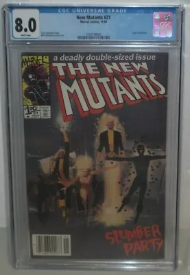 Buy New Mutants #21 CGC 8.0 Marvel 1984 Comic: Origin Of Warlock Newsstand • 39.97£