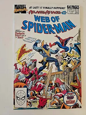 Buy Web Of Spider-Man Annual #5 - Atlantis Attacks. Fantastic Four, Silver Sable • 12.50£