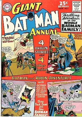 Buy Batman  ANNUAL  # 7    VERY FINE-     1964   80 Pages   25 Cents    See Photos • 67.14£