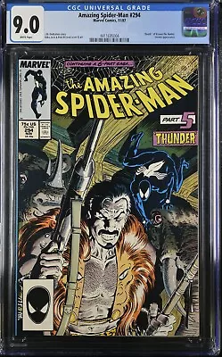 Buy Amazing Spider-Man 294, WHITE Pages, CGC 9.0 VF/NM, Death Of Kraven, 4411695004 • 63.96£