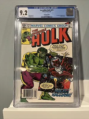 Buy Incredible Hulk 271 CGC 9.2 White Pages! NEWSTAND! • 276.47£
