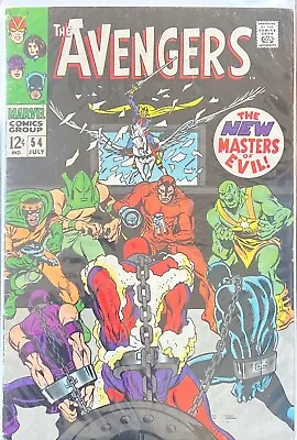 Buy Avengers # 54 1st Cameo Of Ultron New Masters Of Evil Marvel Comics 1968 • 39.44£