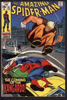Buy Amazing Spider-man #81 6.0 // 1st Appearance Kangaroo Marvel Comic 1970 • 57.91£