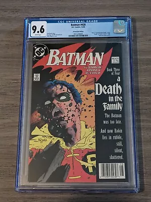 Buy Batman #428 CGC 9.6 (1988) Newsstand Edition DC Comics Death Of Robin KEY Issue • 114.33£